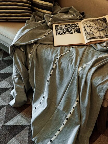 Calyz Layered Grey Summer Throw - Image 2